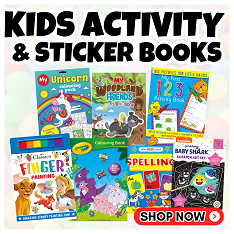 New Kids Activity & Sticker Books For 2024 - Click Here